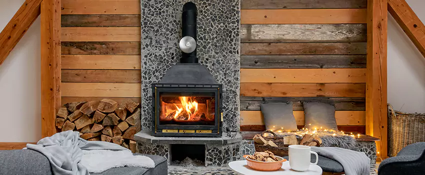 Thelin Hearth Products Direct Vent Gas Stove Fireplace Inspection in Charlottesville, Virginia
